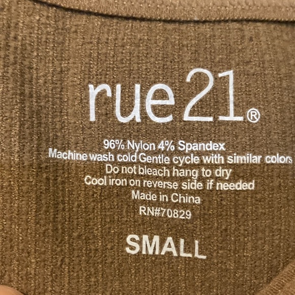 FREE WITH BUNDLE - Small Tan Rue 21 Bralette / Crop Tank - Picture 6 of 6